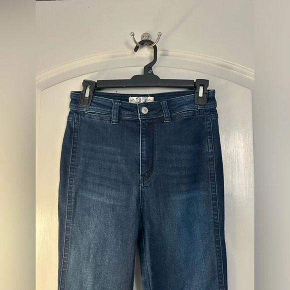 Free People 70s retro high rise Flare wide leg jeans size 27 - Picture 4 of 10